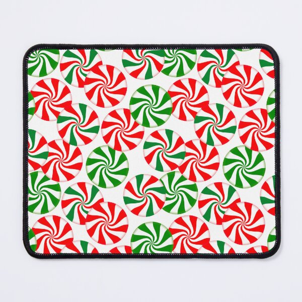 Item preview, Red White and Green Peppermint Candy Swirl Pattern designed and sold by Julie Erin Designs.