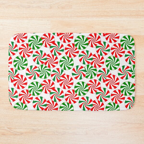 Item preview, Red White and Green Peppermint Candy Swirl Pattern designed and sold by Julie Erin Designs.