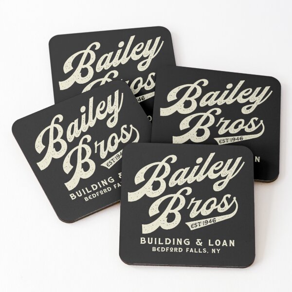 Item preview, Bailey Brothers building and loan association shield, George Bailey executive officer, Christmas Design designed and sold by SleeplessLady.