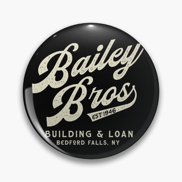 Item preview, Bailey Brothers building and loan association shield, George Bailey executive officer, Christmas Design designed and sold by SleeplessLady.
