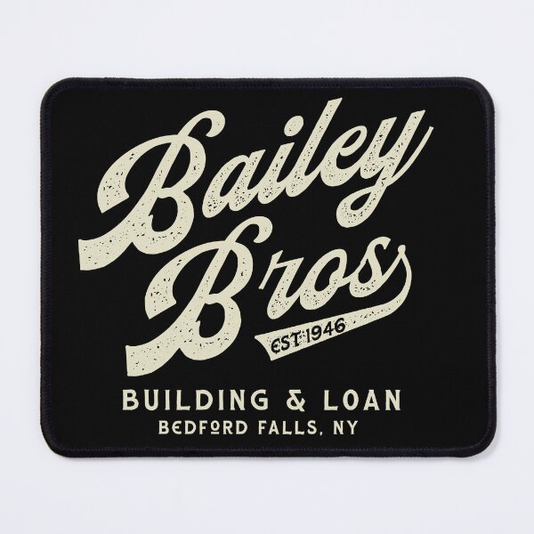Item preview, Bailey Brothers building and loan association shield, George Bailey executive officer, Christmas Design designed and sold by SleeplessLady.