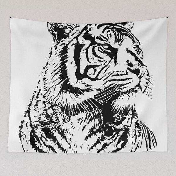 Item preview, tiger illustration designed and sold by DD215.