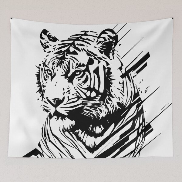 Item preview, tiger illustration designed and sold by DD215.
