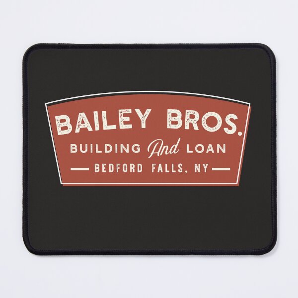 Item preview, Bailey Brothers building and loan association shield, George Bailey executive officer, Christmas Design designed and sold by SleeplessLady.
