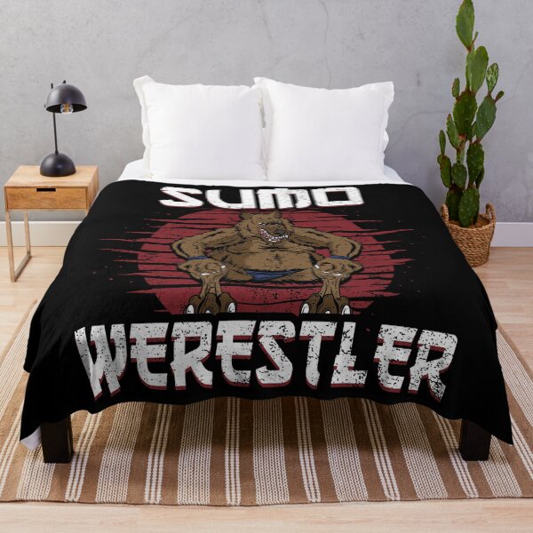 Item preview, Sumo Werestler, Funny Pun Halloween Sumo Wrestler Werewolf designed and sold by Gold Wings Tees.