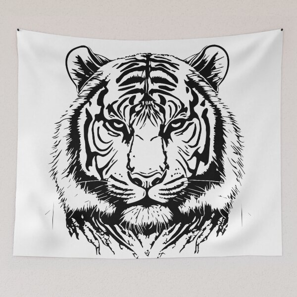 Item preview, tiger illustration designed and sold by DD215.