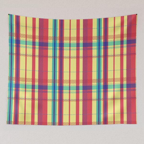 Item preview, Funhouse Plaid Pattern designed and sold by michelleburt.
