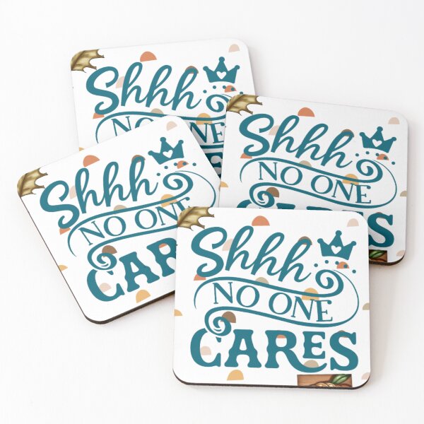 Item preview, Shhh noone cares text T.shirt  designed and sold by Design minds.