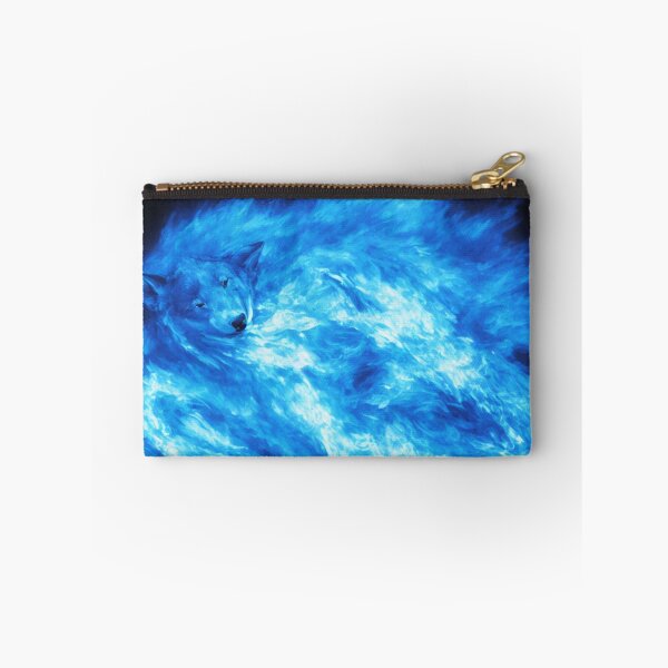 Item preview, Copy of Blue Wolves with Blue Flame Bodies Digital Art designed and sold by DesignerKin.