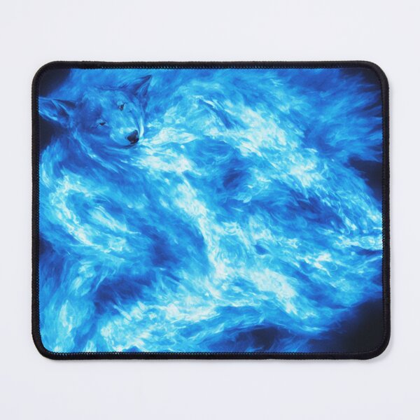 Item preview, Copy of Blue Wolves with Blue Flame Bodies Digital Art designed and sold by DesignerKin.