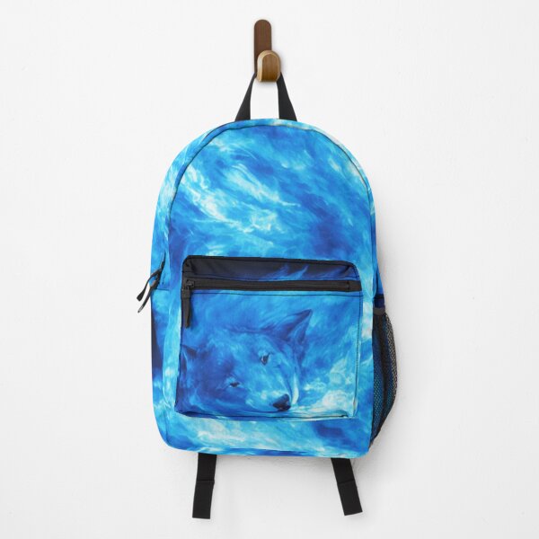 Item preview, Copy of Blue Wolves with Blue Flame Bodies Digital Art designed and sold by DesignerKin.