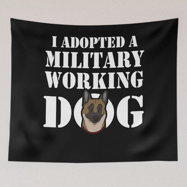 Item preview, Belgian Malinois Military Working Dog Adoption designed and sold by Gold Wings Tees.