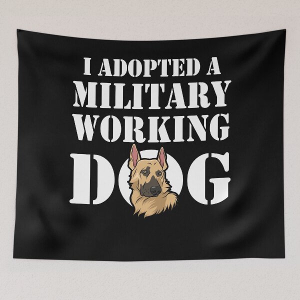 Item preview, German Shepherd Military Working Dog Adoption designed and sold by Gold Wings Tees.