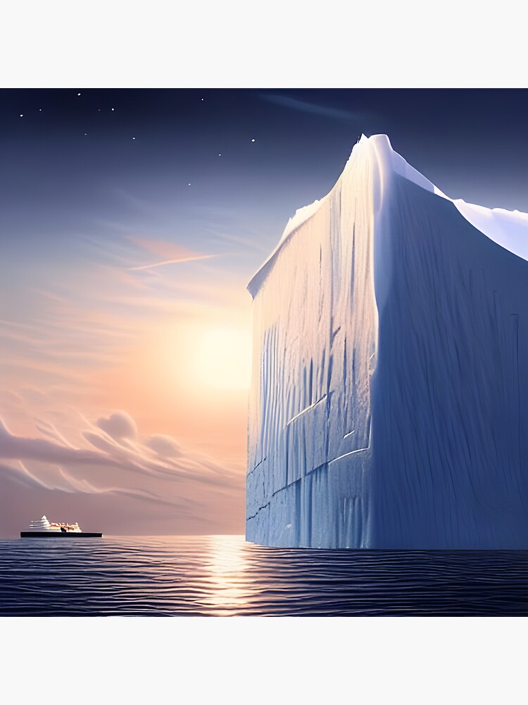 "How do you think the unthinkable? With an itheberg!" Sticker for Sale