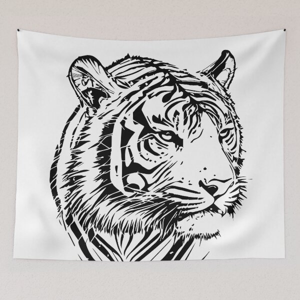 Item preview, tiger illustration designed and sold by DD215.