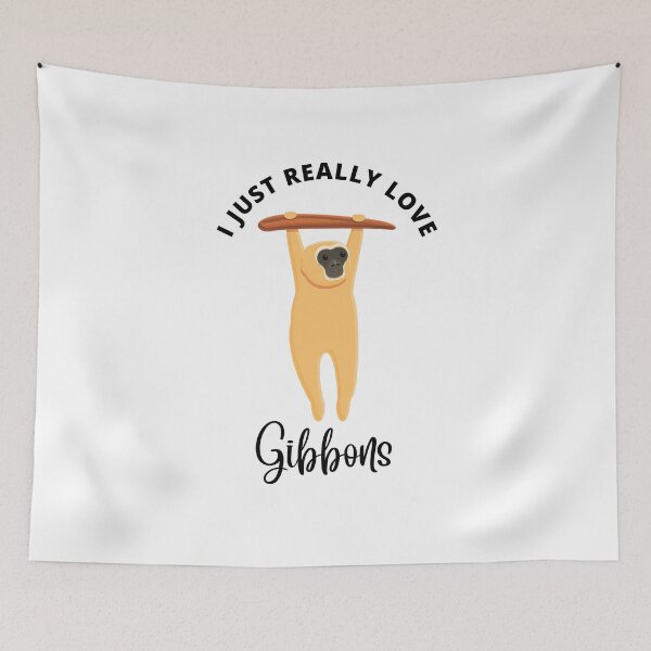 Item preview, I Just Really Love Gibbons Gibbon Lover Humor  designed and sold by allysmar.