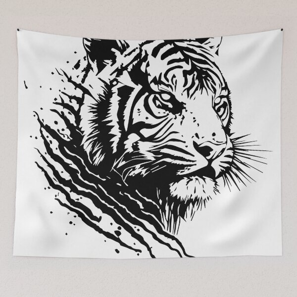 Item preview, tiger illustration designed and sold by DD215.