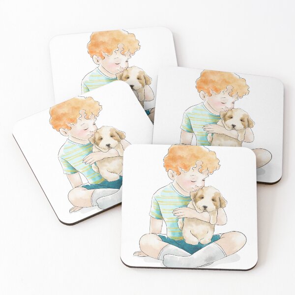 Item preview, Little Boy and Dog designed and sold by HabibiBears.