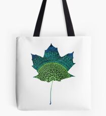 Green Leaf Mandala Tote Bag