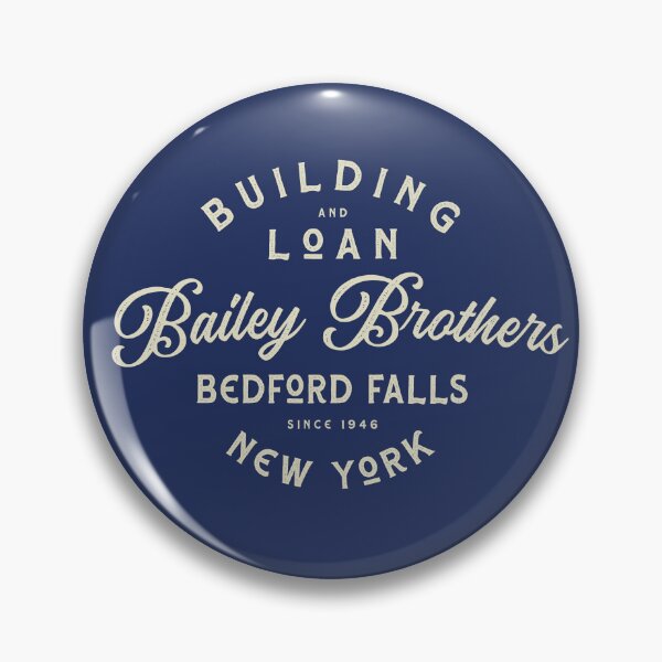 Item preview, Bailey Brothers building and loan association shield, George Bailey executive officer, Christmas Design designed and sold by SleeplessLady.