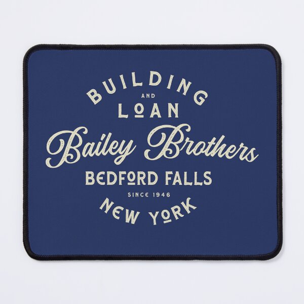 Item preview, Bailey Brothers building and loan association shield, George Bailey executive officer, Christmas Design designed and sold by SleeplessLady.