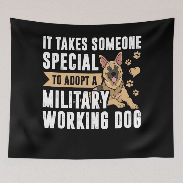 Item preview, German Shepherd Military Working Dog Adoption designed and sold by Gold Wings Tees.