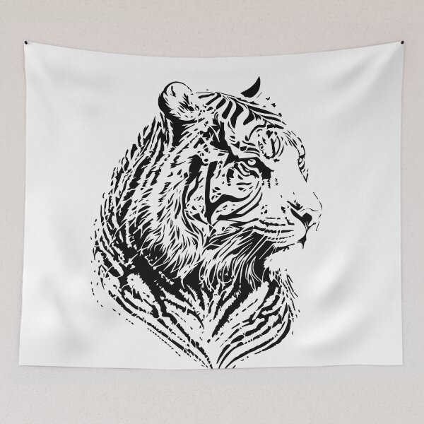 Item preview, tiger illustration designed and sold by DD215.