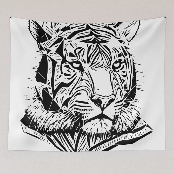 Item preview, tiger illustration designed and sold by DD215.