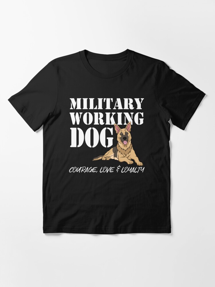 Military working hot sale dog t shirts