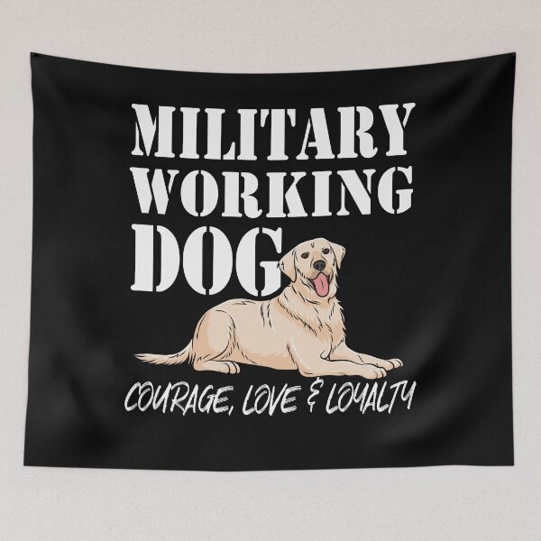 Item preview, Labrador Retriever Military Working Dog Courageous Hero designed and sold by Gold Wings Tees.