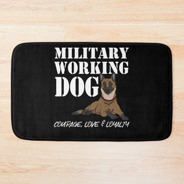 Item preview, Belgian Malinois Military Working Dog Courageous Hero designed and sold by Gold Wings Tees.