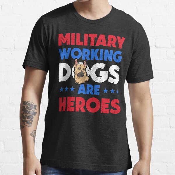 Military working dog t shirts sale