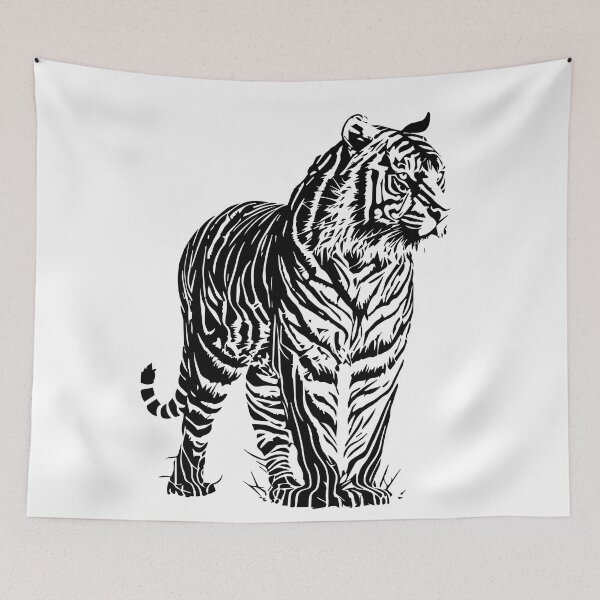 Item preview, tiger illustration designed and sold by DD215.