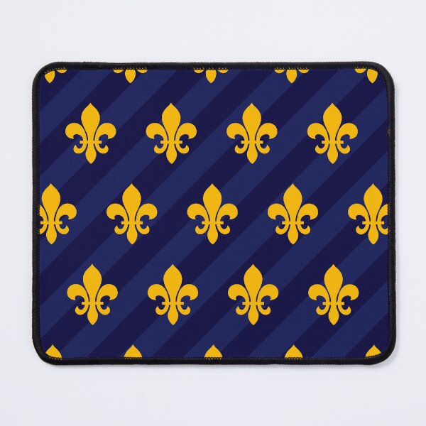 Item preview, Fleur de Lys gold blue larger designed and sold by lathspell.