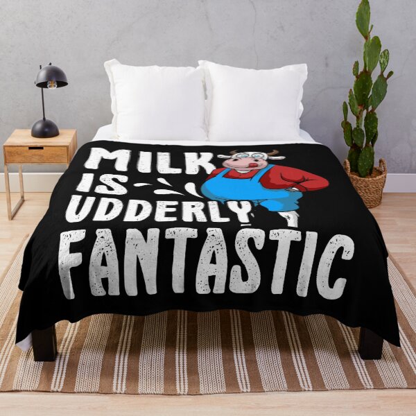 Item preview, Udderly Fantastic Milk Pun designed and sold by Gold Wings Tees.