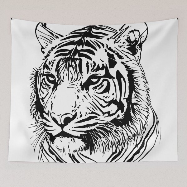 Item preview, tiger illustration designed and sold by DD215.