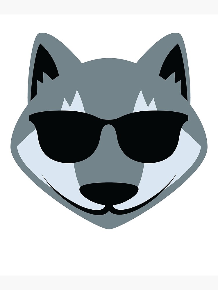 "Grey fox Emoji " Photographic Print by HippoEmo Redbubble