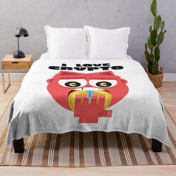 Item preview, I Love Crypto Devilish Emoji Face Eating Cryptocurrency Coin Funny Animated Design designed and sold by doseofwin.