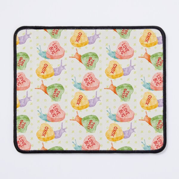 Item preview, Love Slugs Valentines Candy Hearts Watercolor  designed and sold by Valerie Englehart.