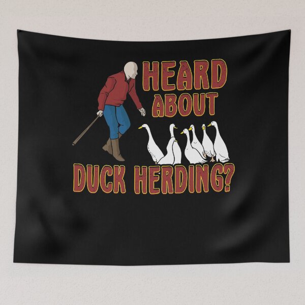 Item preview, Funny Duck Herding Question designed and sold by Gold Wings Tees.
