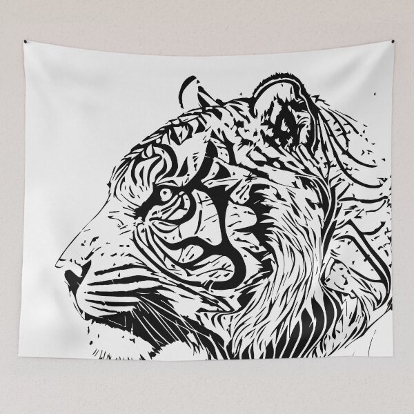 Item preview, tiger illustration designed and sold by DD215.
