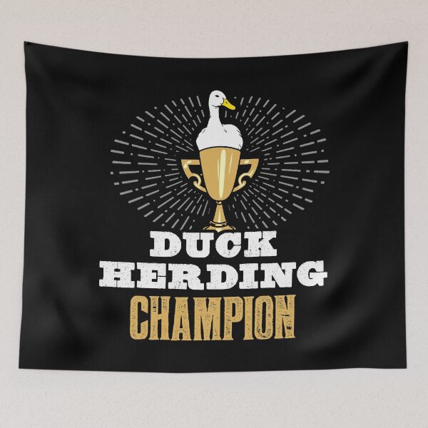 Item preview, Duck Herding Champion Trophy. Competitive Duck Herding designed and sold by Gold Wings Tees.