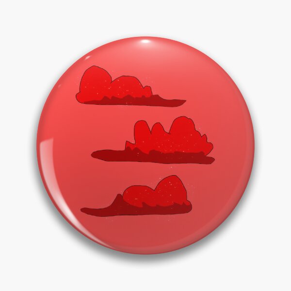 Item preview, Red Sparkly Fluffy Clouds designed and sold by Usagicollection.