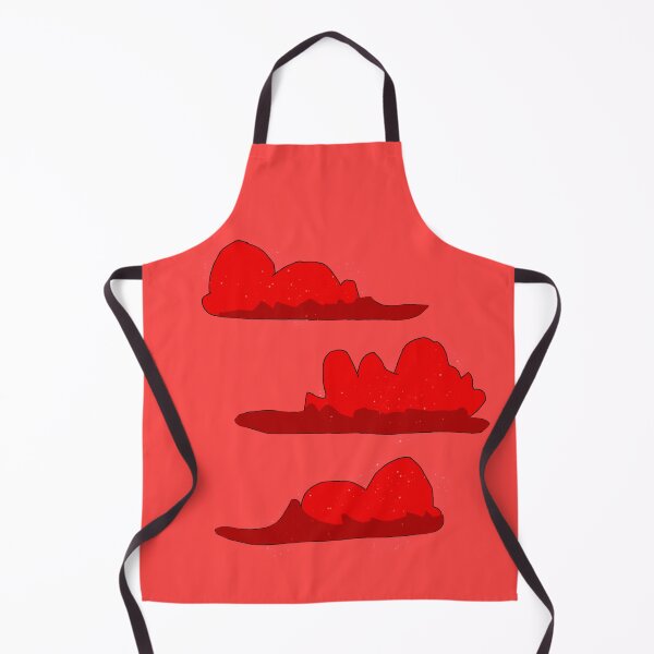 Item preview, Red Sparkly Fluffy Clouds designed and sold by Usagicollection.
