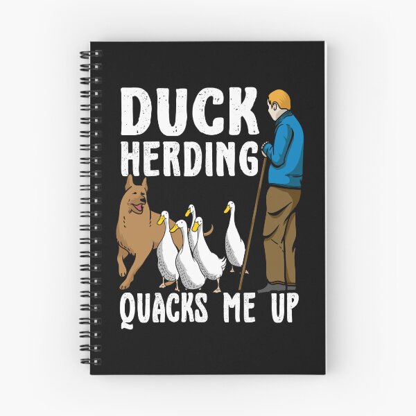 Item preview, Funny Quacks Me Up Duck Herding Pun designed and sold by Gold Wings Tees.