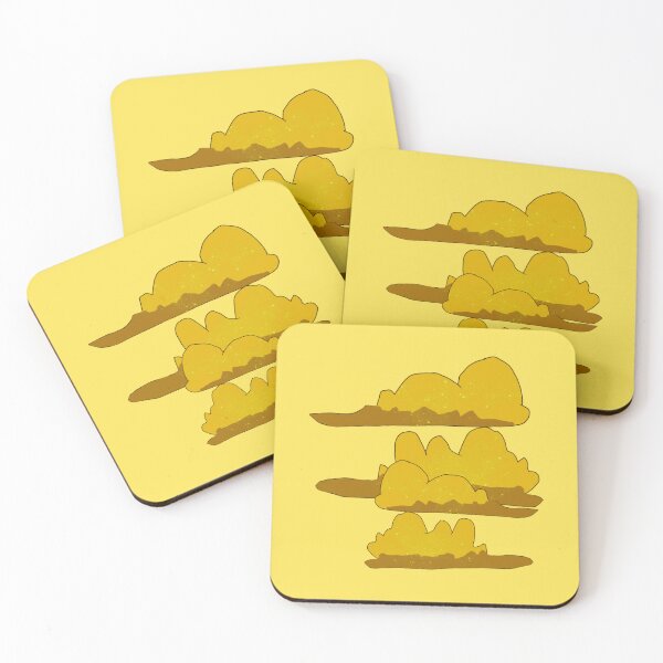 Item preview, Yellow Sparkly Fluffy Clouds designed and sold by Usagicollection.