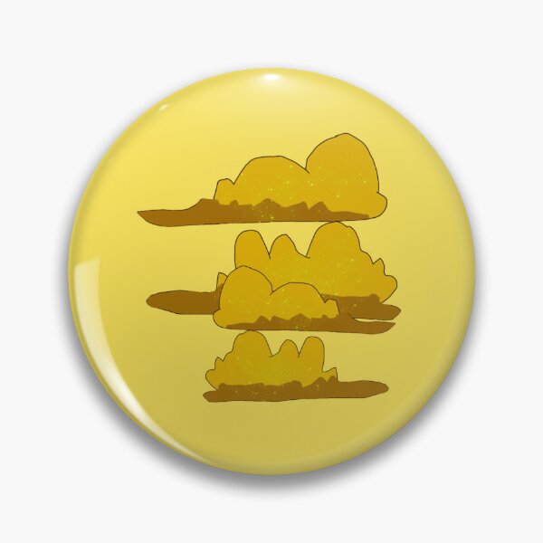 Item preview, Yellow Sparkly Fluffy Clouds designed and sold by Usagicollection.