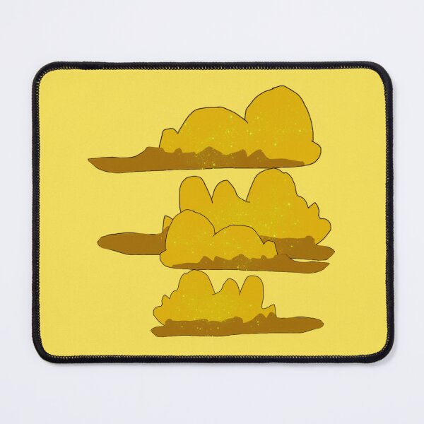 Item preview, Yellow Sparkly Fluffy Clouds designed and sold by Usagicollection.
