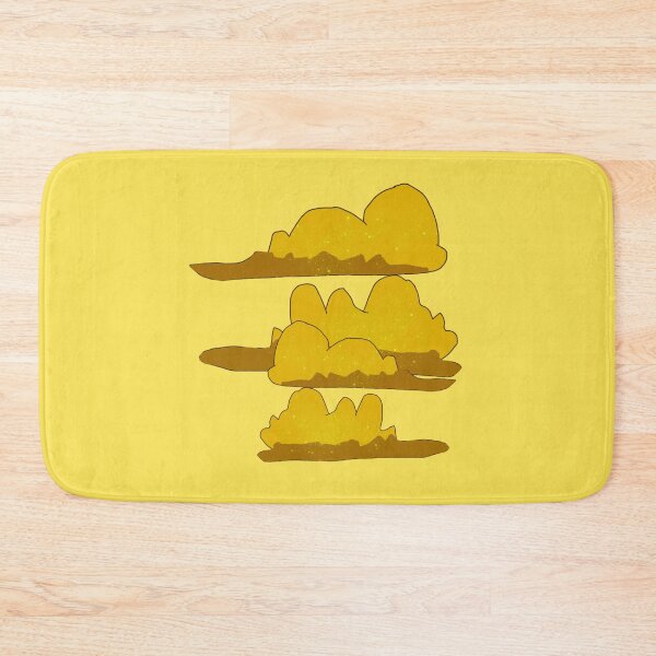 Item preview, Yellow Sparkly Fluffy Clouds designed and sold by Usagicollection.