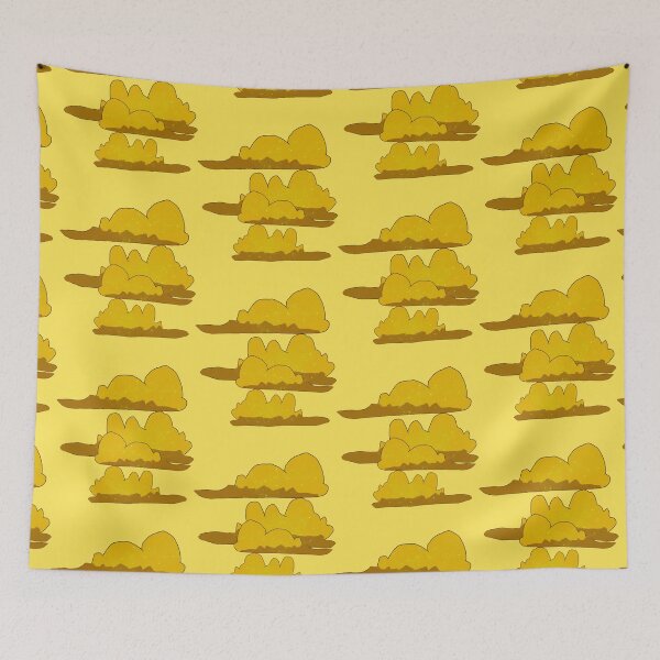 Item preview, Yellow Sparkly Fluffy Clouds designed and sold by Usagicollection.